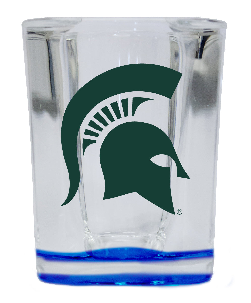 Michigan State Spartans 2 Ounce Shot Glass Square Officially Licensed Collegiate Product Image 4