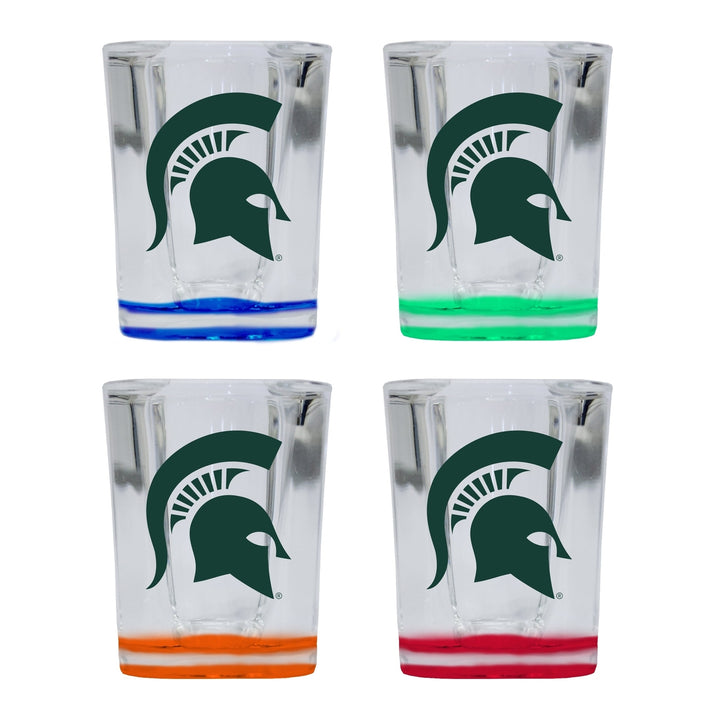 Michigan State Spartans 2 Ounce Shot Glass Square Officially Licensed Collegiate Product Image 4