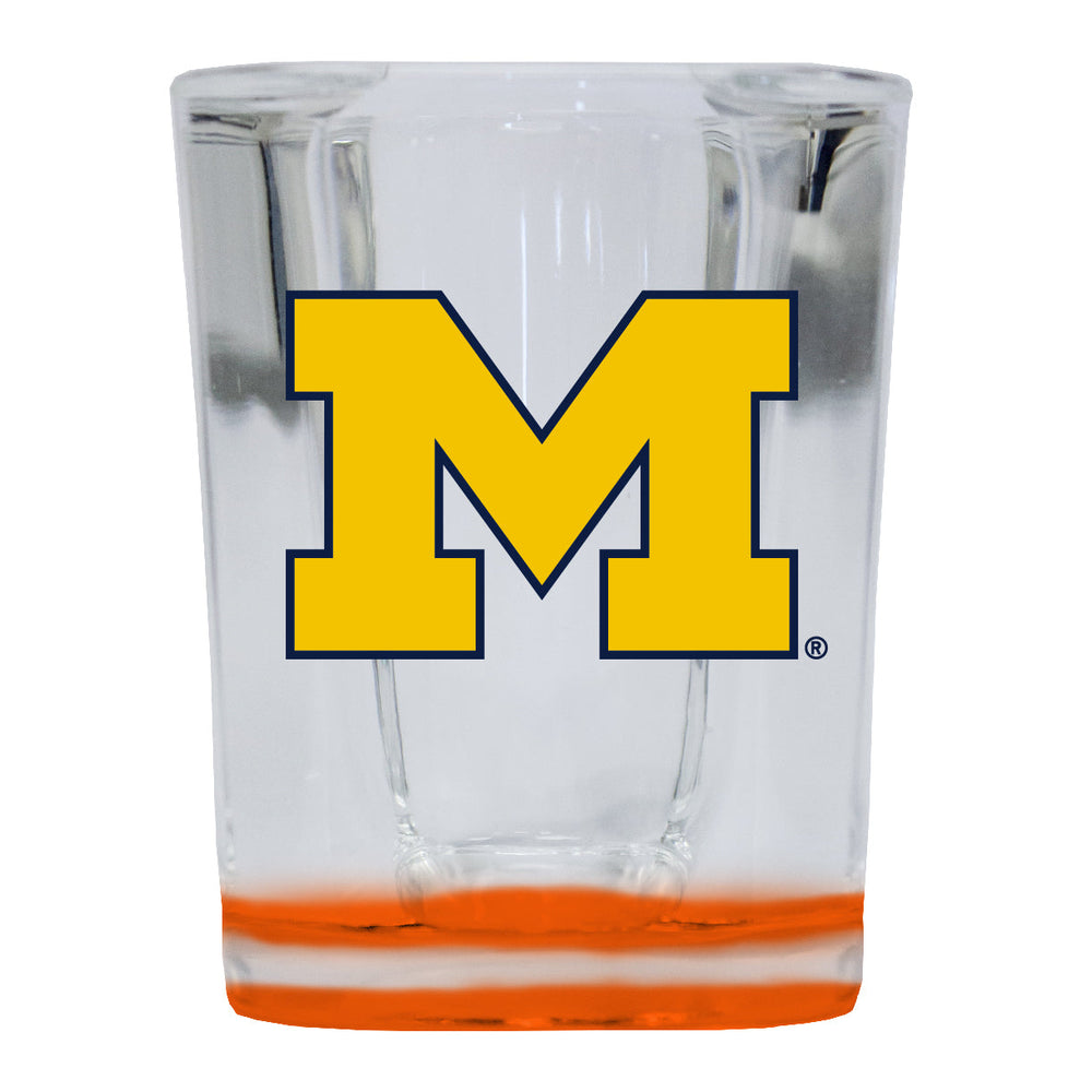 Michigan Wolverines 2 Ounce Shot Glass Square Officially Licensed Collegiate Product Image 2