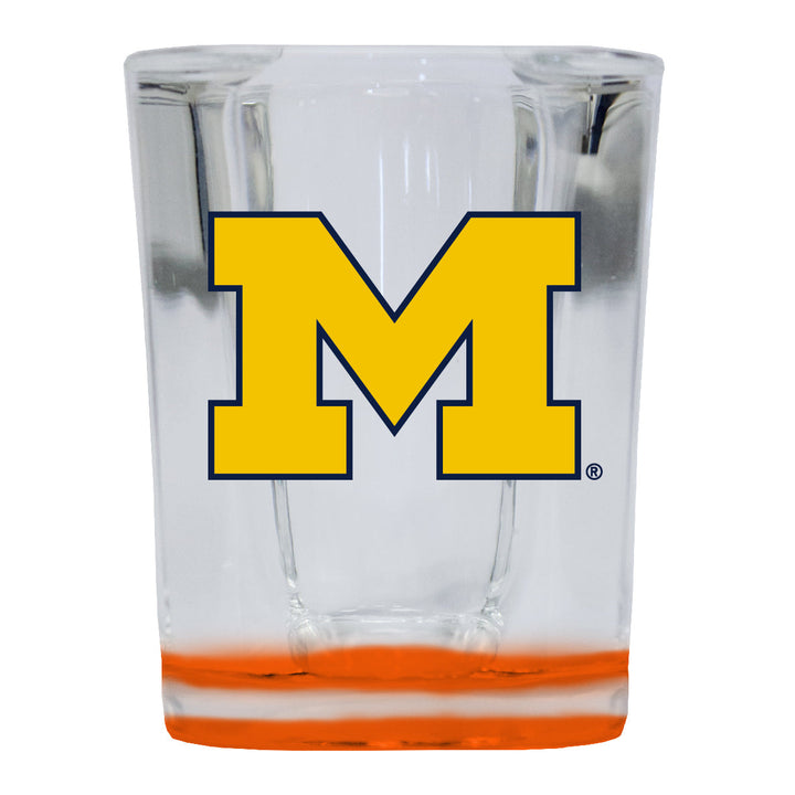 Michigan Wolverines 2 Ounce Shot Glass Square Officially Licensed Collegiate Product Image 2