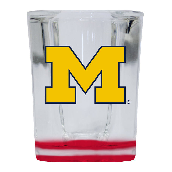 Michigan Wolverines 2 Ounce Shot Glass Square Officially Licensed Collegiate Product Image 3