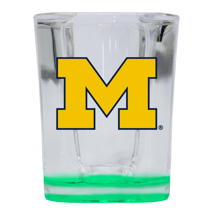 Michigan Wolverines 2 Ounce Shot Glass Square Officially Licensed Collegiate Product Image 4