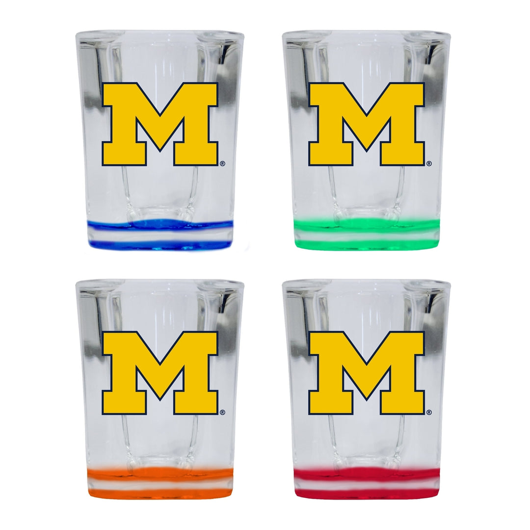 Michigan Wolverines 2 Ounce Shot Glass Square Officially Licensed Collegiate Product Image 6