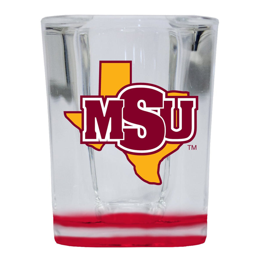 Midwestern State University Mustangs 2 Ounce Shot Glass Square Officially Licensed Collegiate Product Image 1