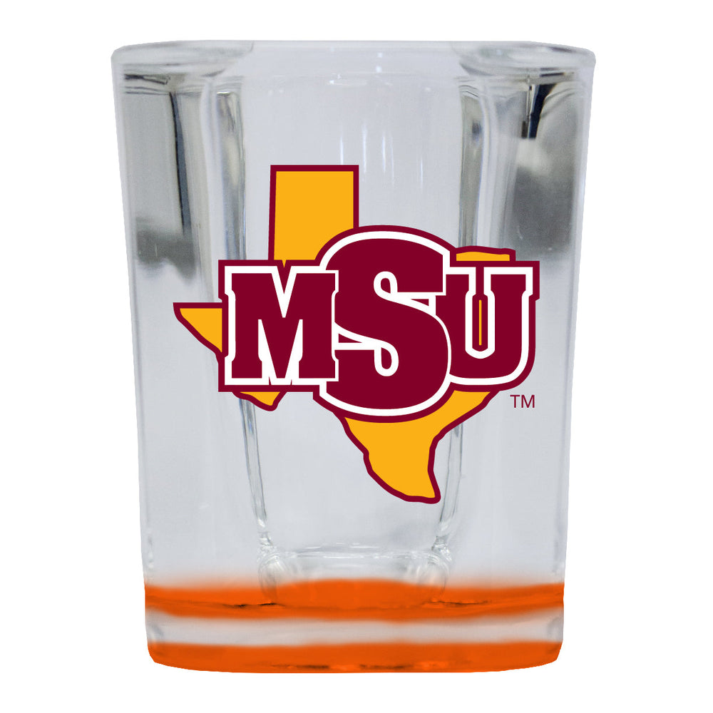 Midwestern State University Mustangs 2 Ounce Shot Glass Square Officially Licensed Collegiate Product Image 2