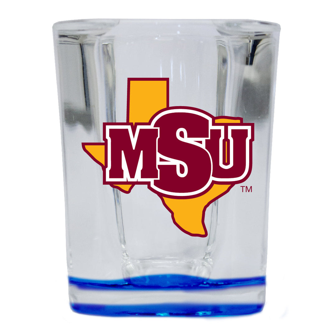 Midwestern State University Mustangs 2 Ounce Shot Glass Square Officially Licensed Collegiate Product Image 4