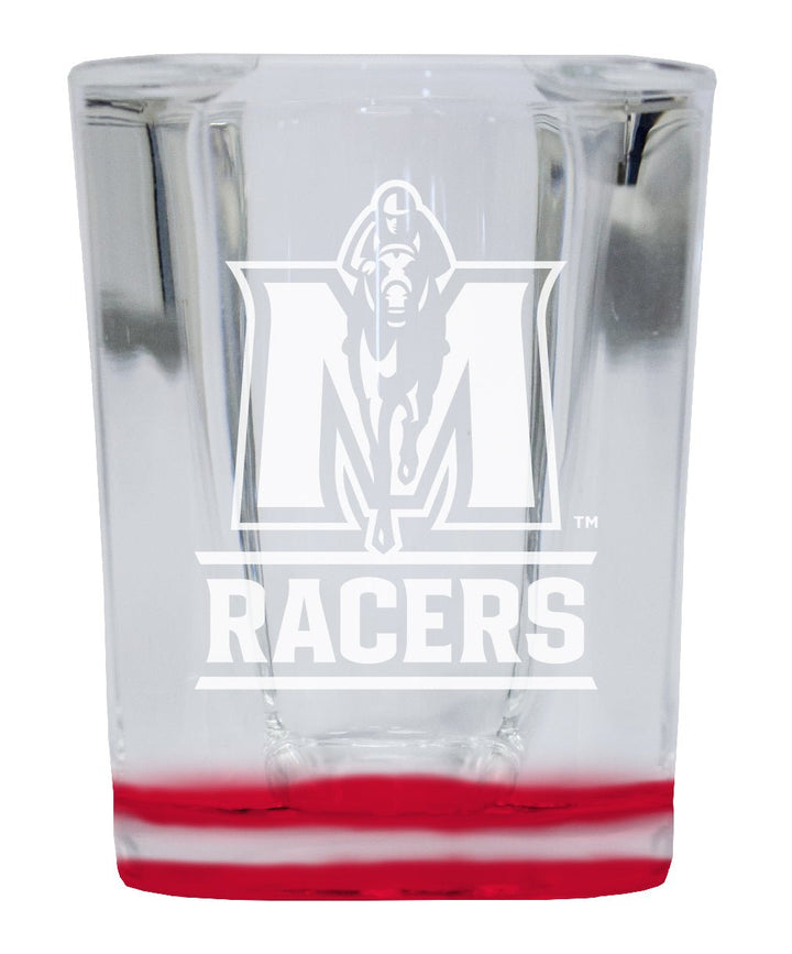 Murray State University 2 Ounce Engraved Shot Glass Square Officially Licensed Collegiate Product Image 1