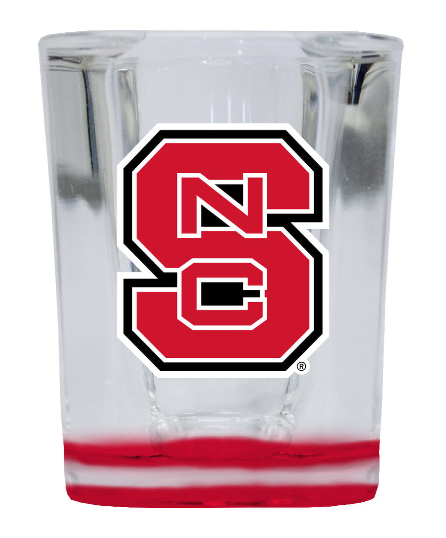 NC State Wolfpack 2 Ounce Shot Glass Square Officially Licensed Collegiate Product Image 1