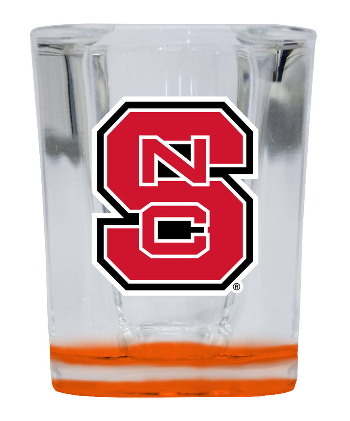 NC State Wolfpack 2 Ounce Shot Glass Square Officially Licensed Collegiate Product Image 2