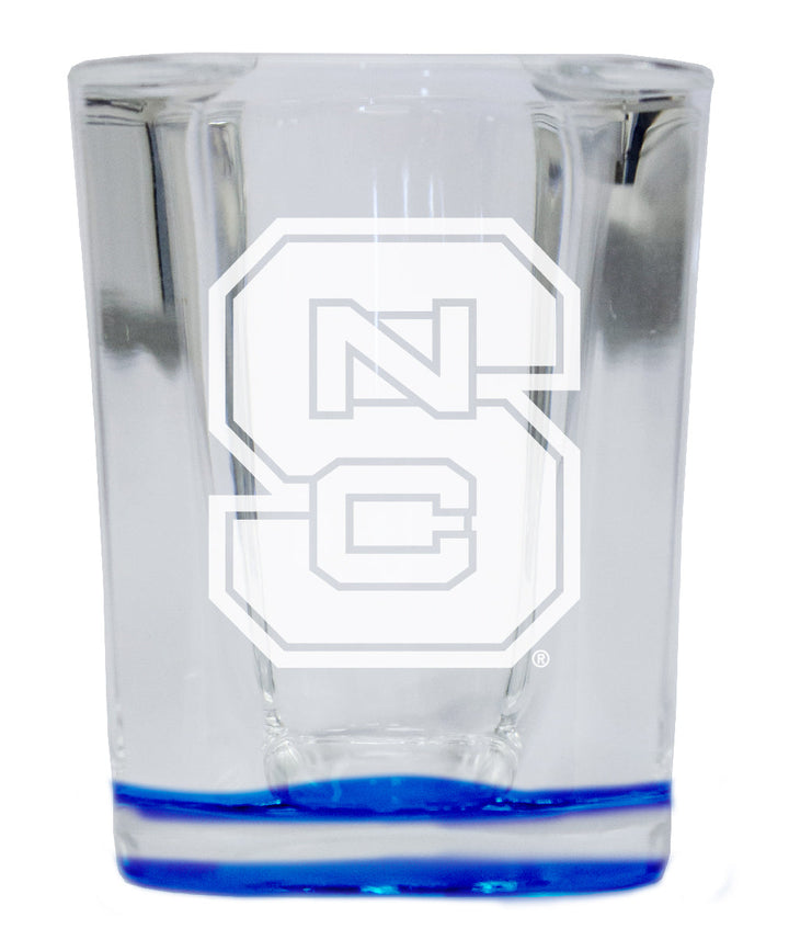 NC State Wolfpack 2 Ounce Engraved Shot Glass Square Officially Licensed Collegiate Product Image 4