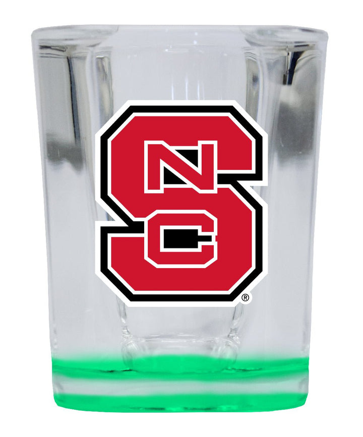 NC State Wolfpack 2 Ounce Shot Glass Square Officially Licensed Collegiate Product Image 3