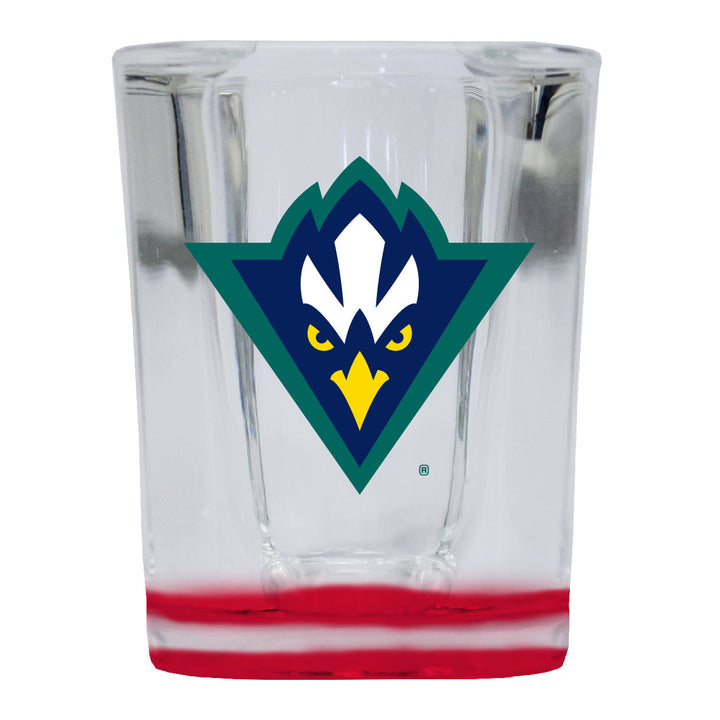 North Carolina Wilmington Seahawks 2 Ounce Shot Glass Square Officially Licensed Collegiate Product Image 2