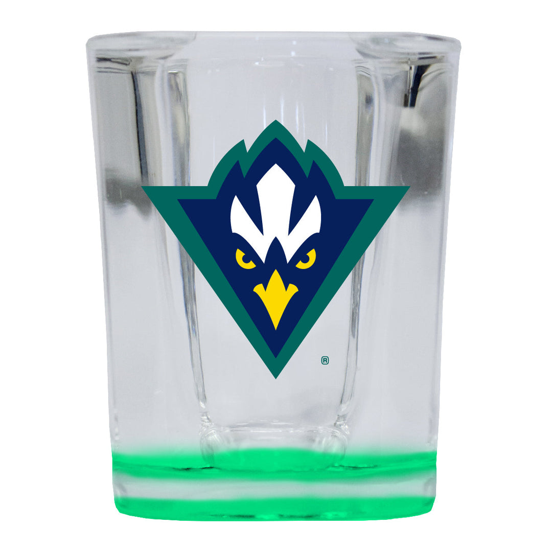 North Carolina Wilmington Seahawks 2 Ounce Shot Glass Square Officially Licensed Collegiate Product Image 3