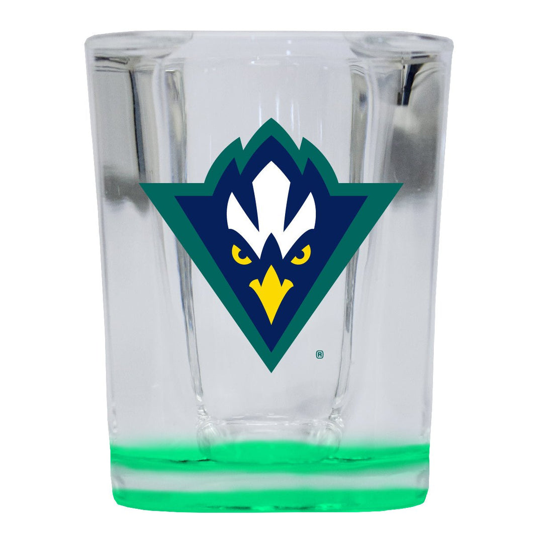 North Carolina Wilmington Seahawks 2 Ounce Shot Glass Square Officially Licensed Collegiate Product Image 1