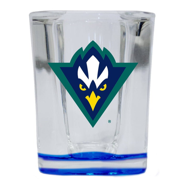 North Carolina Wilmington Seahawks 2 Ounce Shot Glass Square Officially Licensed Collegiate Product Image 1