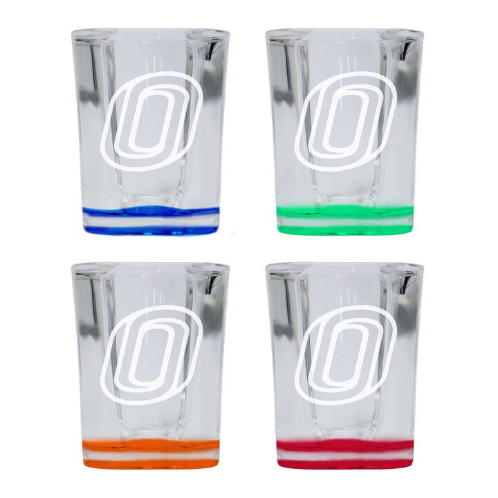 Nebraska at Omaha 2 Ounce Engraved Shot Glass Square Officially Licensed Collegiate Product Image 4