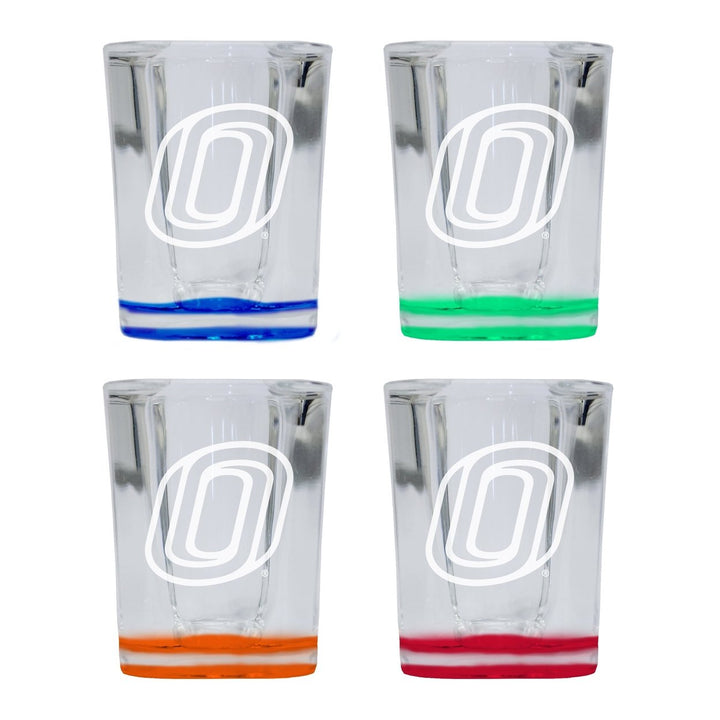 Nebraska at Omaha 2 Ounce Engraved Shot Glass Square Officially Licensed Collegiate Product Image 1