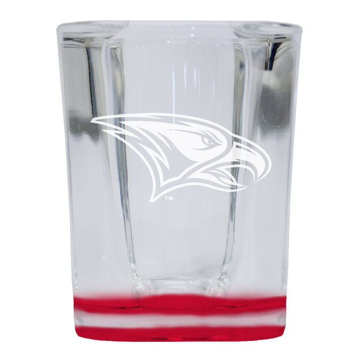 North Carolina Central Eagles 2 Ounce Engraved Shot Glass Square Officially Licensed Collegiate Product Image 1