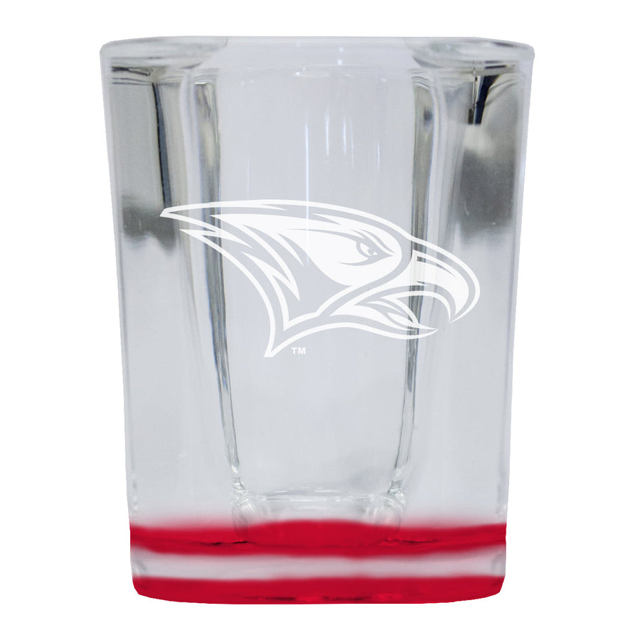 North Carolina Central Eagles 2 Ounce Engraved Shot Glass Square Officially Licensed Collegiate Product Image 1