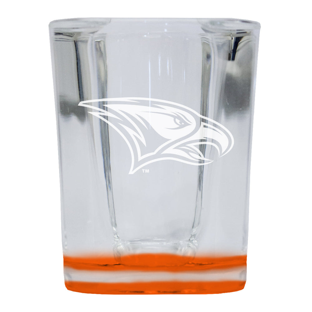 North Carolina Central Eagles 2 Ounce Engraved Shot Glass Square Officially Licensed Collegiate Product Image 2