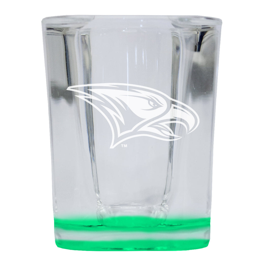 North Carolina Central Eagles 2 Ounce Engraved Shot Glass Square Officially Licensed Collegiate Product Image 3