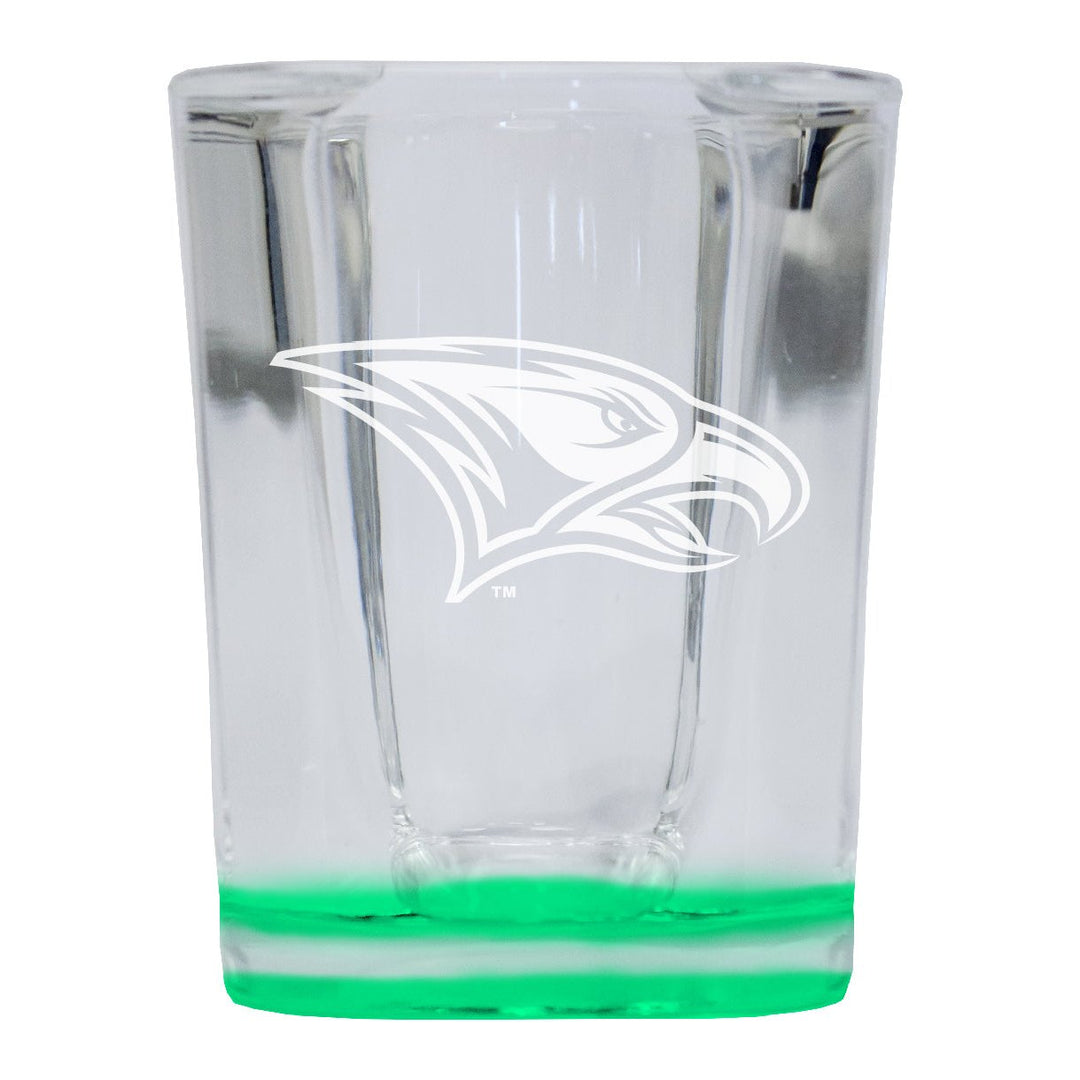 North Carolina Central Eagles 2 Ounce Engraved Shot Glass Square Officially Licensed Collegiate Product Image 1