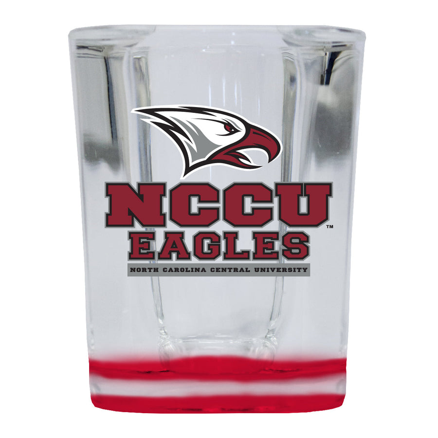 North Carolina Central Eagles 2 Ounce Shot Glass Square Officially Licensed Collegiate Product Image 1