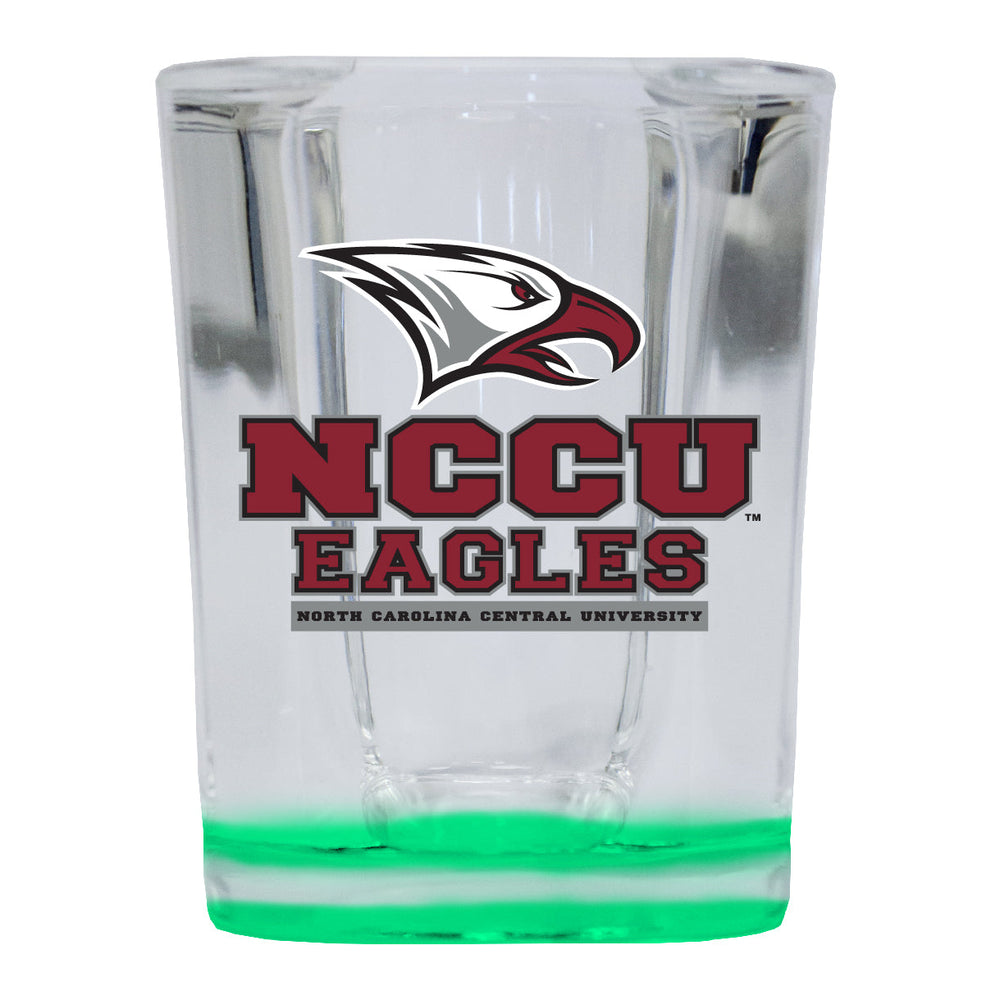 North Carolina Central Eagles 2 Ounce Shot Glass Square Officially Licensed Collegiate Product Image 2