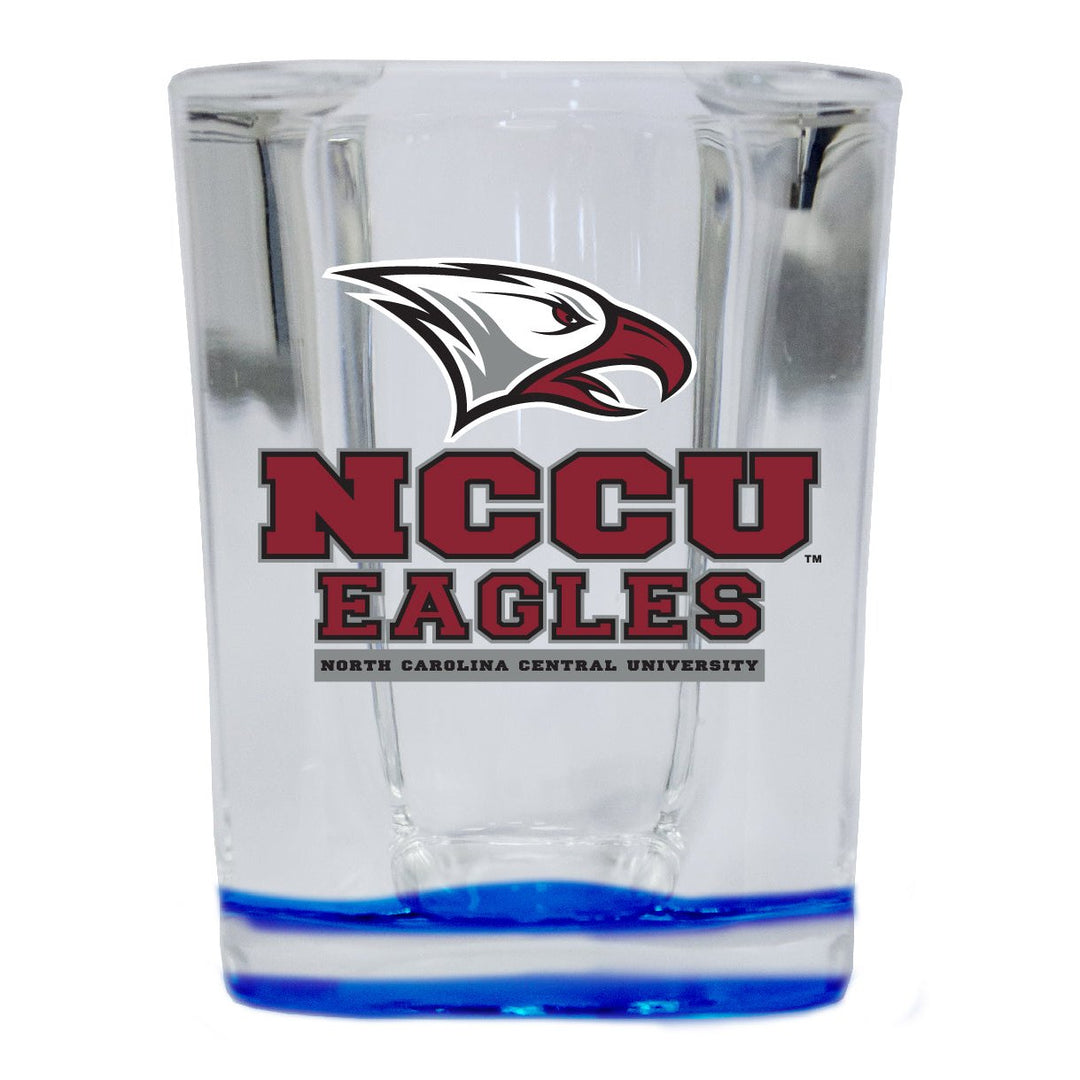 North Carolina Central Eagles 2 Ounce Shot Glass Square Officially Licensed Collegiate Product Image 1