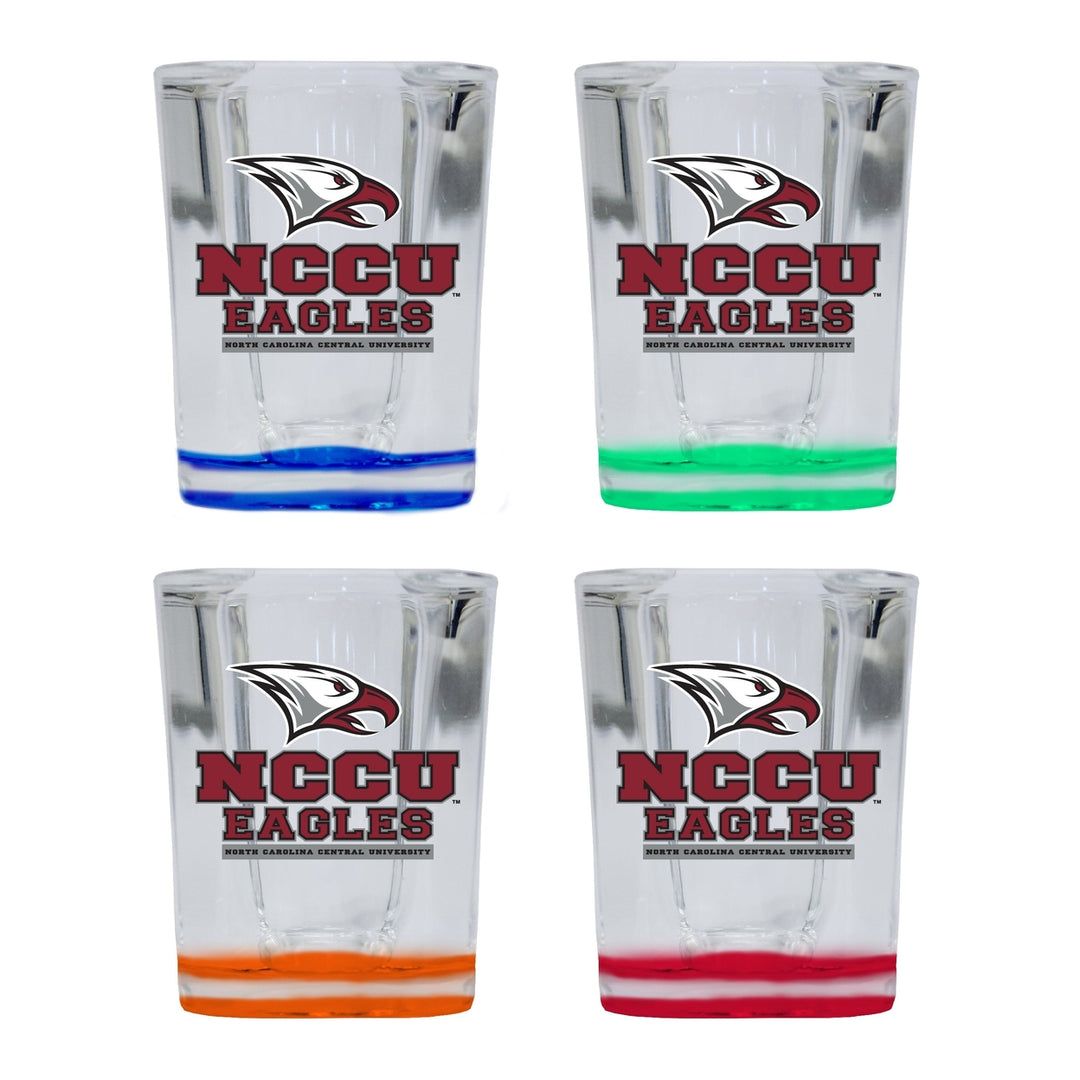 North Carolina Central Eagles 2 Ounce Shot Glass Square Officially Licensed Collegiate Product Image 4