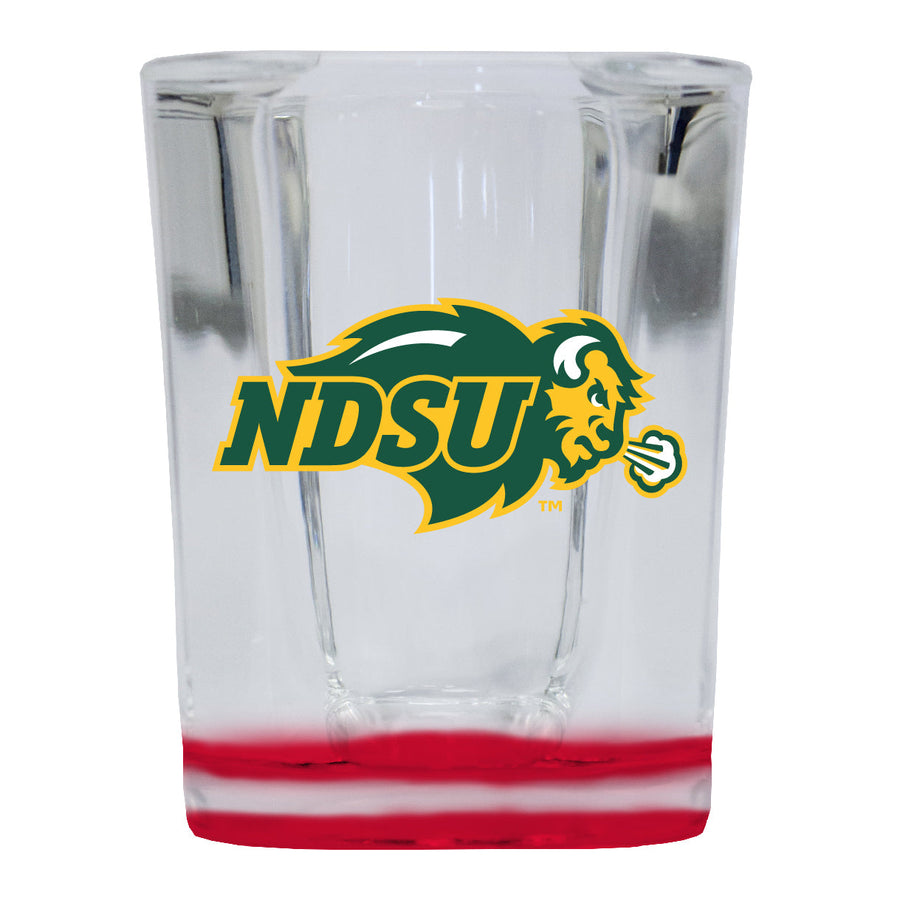 North Dakota State Bison 2 Ounce Shot Glass Square Officially Licensed Collegiate Product Image 1