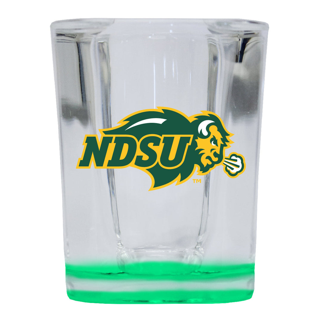 North Dakota State Bison 2 Ounce Shot Glass Square Officially Licensed Collegiate Product Image 3