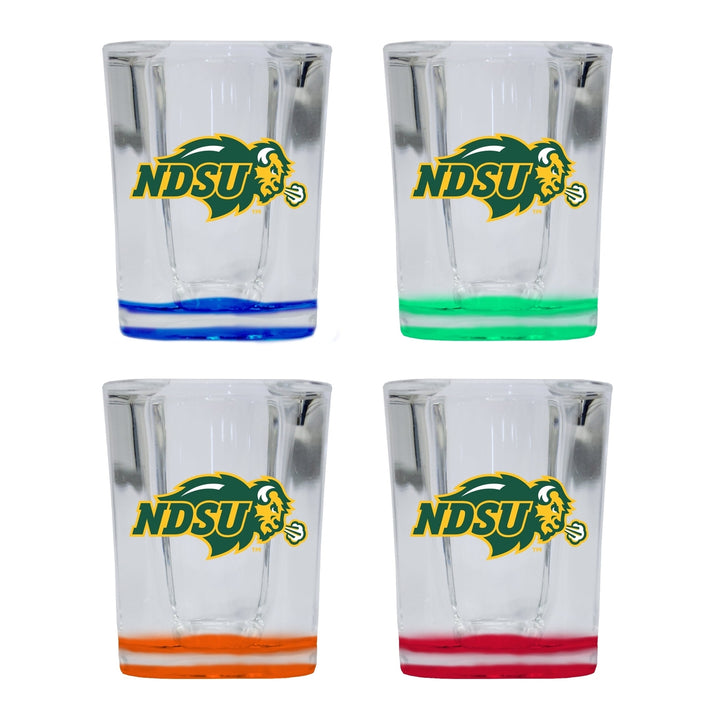 North Dakota State Bison 2 Ounce Shot Glass Square Officially Licensed Collegiate Product Image 4