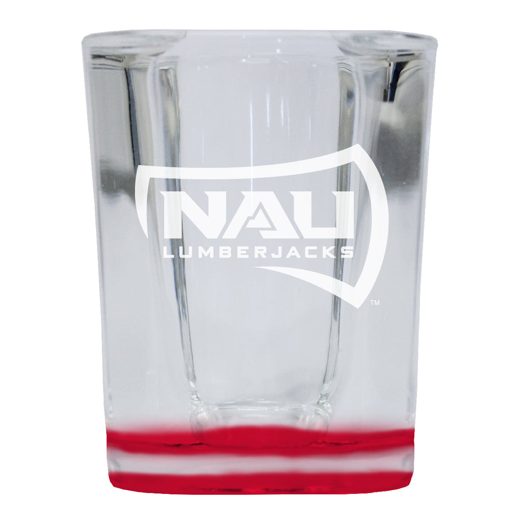 Northern Arizona University 2 Ounce Engraved Shot Glass Square Officially Licensed Collegiate Product Image 1