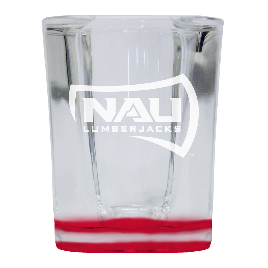 Northern Arizona University 2 Ounce Engraved Shot Glass Square Officially Licensed Collegiate Product Image 1