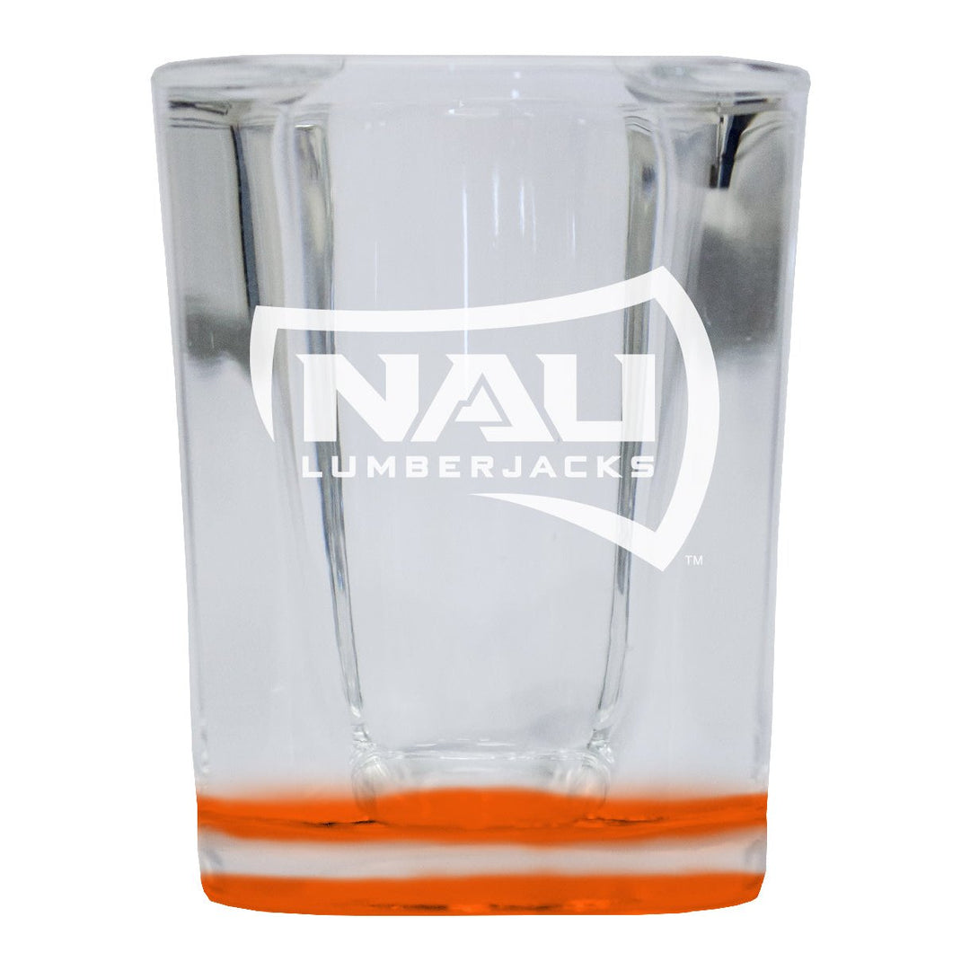 Northern Arizona University 2 Ounce Engraved Shot Glass Square Officially Licensed Collegiate Product Image 1