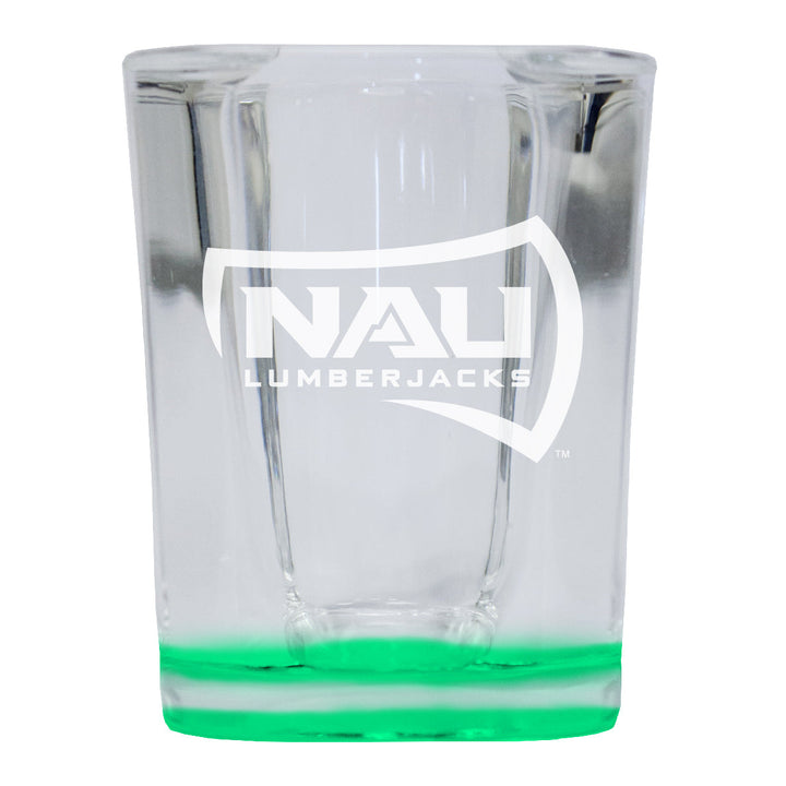 Northern Arizona University 2 Ounce Engraved Shot Glass Square Officially Licensed Collegiate Product Image 3