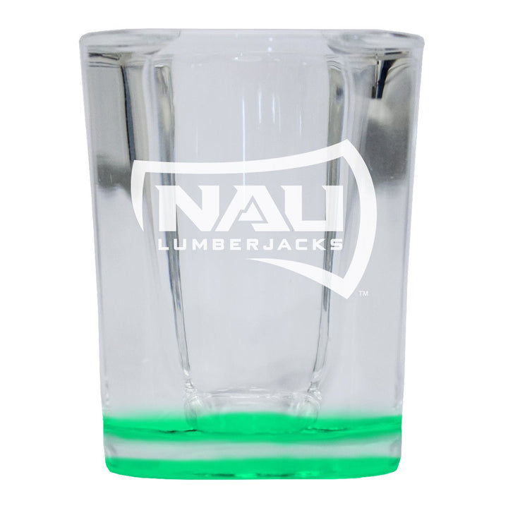 Northern Arizona University 2 Ounce Engraved Shot Glass Square Officially Licensed Collegiate Product Image 1