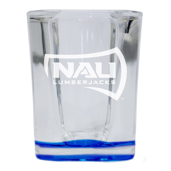 Northern Arizona University 2 Ounce Engraved Shot Glass Square Officially Licensed Collegiate Product Image 1