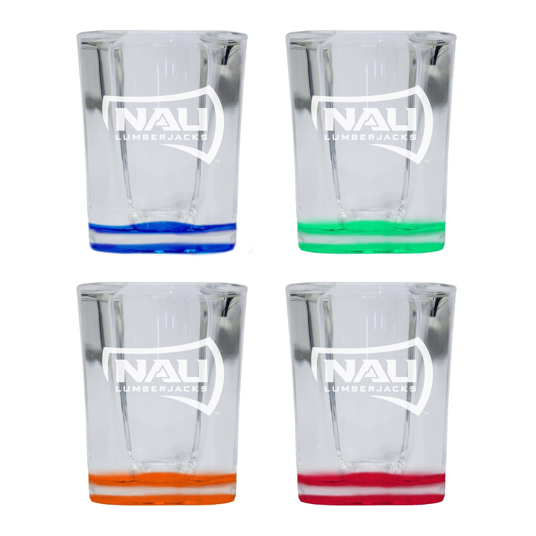 Northern Arizona University 2 Ounce Engraved Shot Glass Square Officially Licensed Collegiate Product Image 4