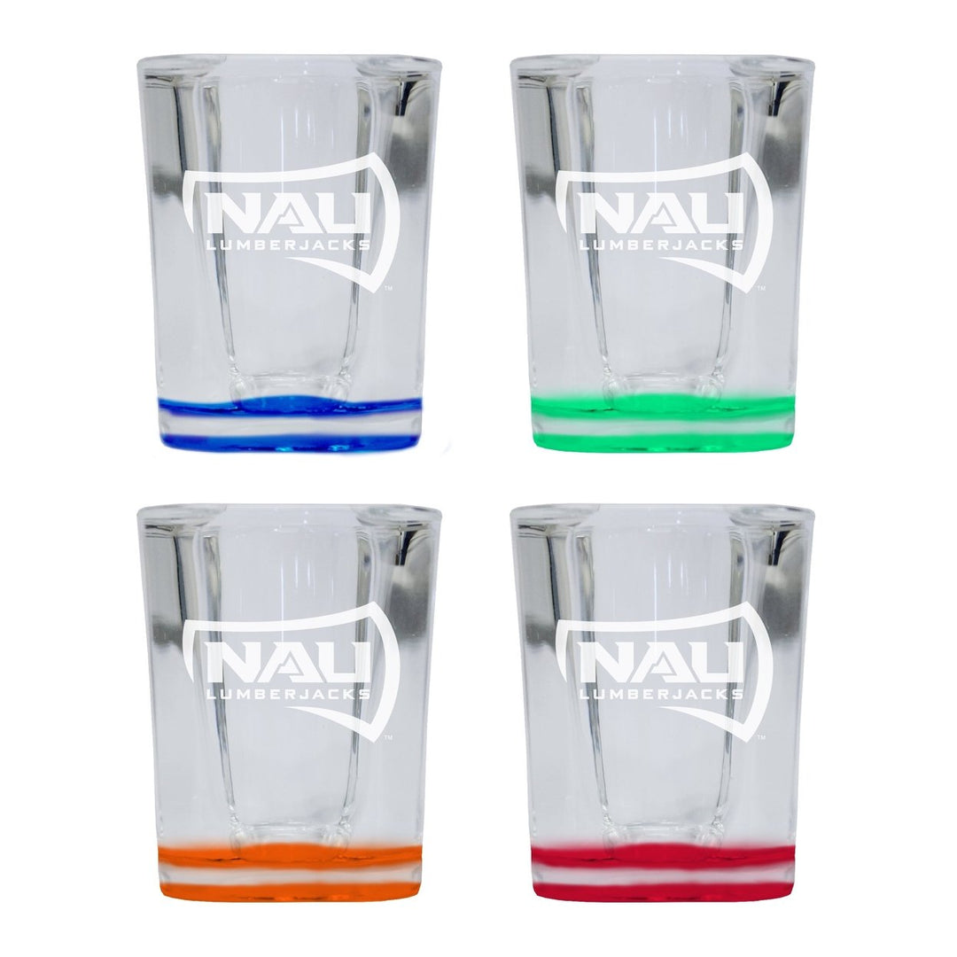 Northern Arizona University 2 Ounce Engraved Shot Glass Square Officially Licensed Collegiate Product Image 1