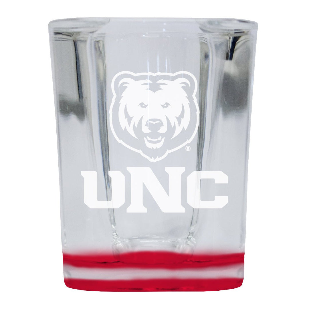 Northern Colorado Bears 2 Ounce Engraved Shot Glass Square Officially Licensed Collegiate Product Image 1