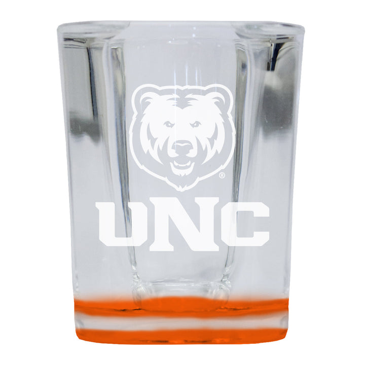 Northern Colorado Bears 2 Ounce Engraved Shot Glass Square Officially Licensed Collegiate Product Image 2