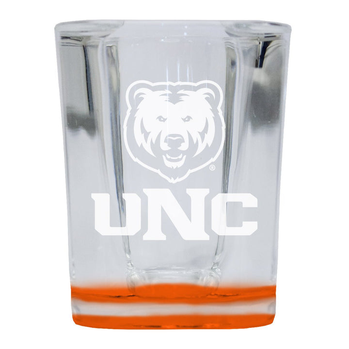 Northern Colorado Bears 2 Ounce Engraved Shot Glass Square Officially Licensed Collegiate Product Image 1