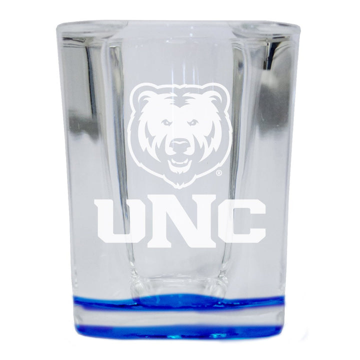 Northern Colorado Bears 2 Ounce Engraved Shot Glass Square Officially Licensed Collegiate Product Image 1