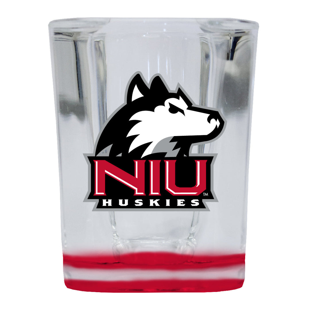 Northern Illinois Huskies 2 Ounce Shot Glass Square Officially Licensed Collegiate Product Image 1