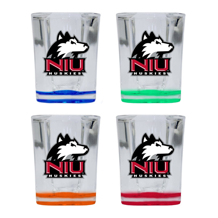 Northern Illinois Huskies 2 Ounce Shot Glass Square Officially Licensed Collegiate Product Image 4