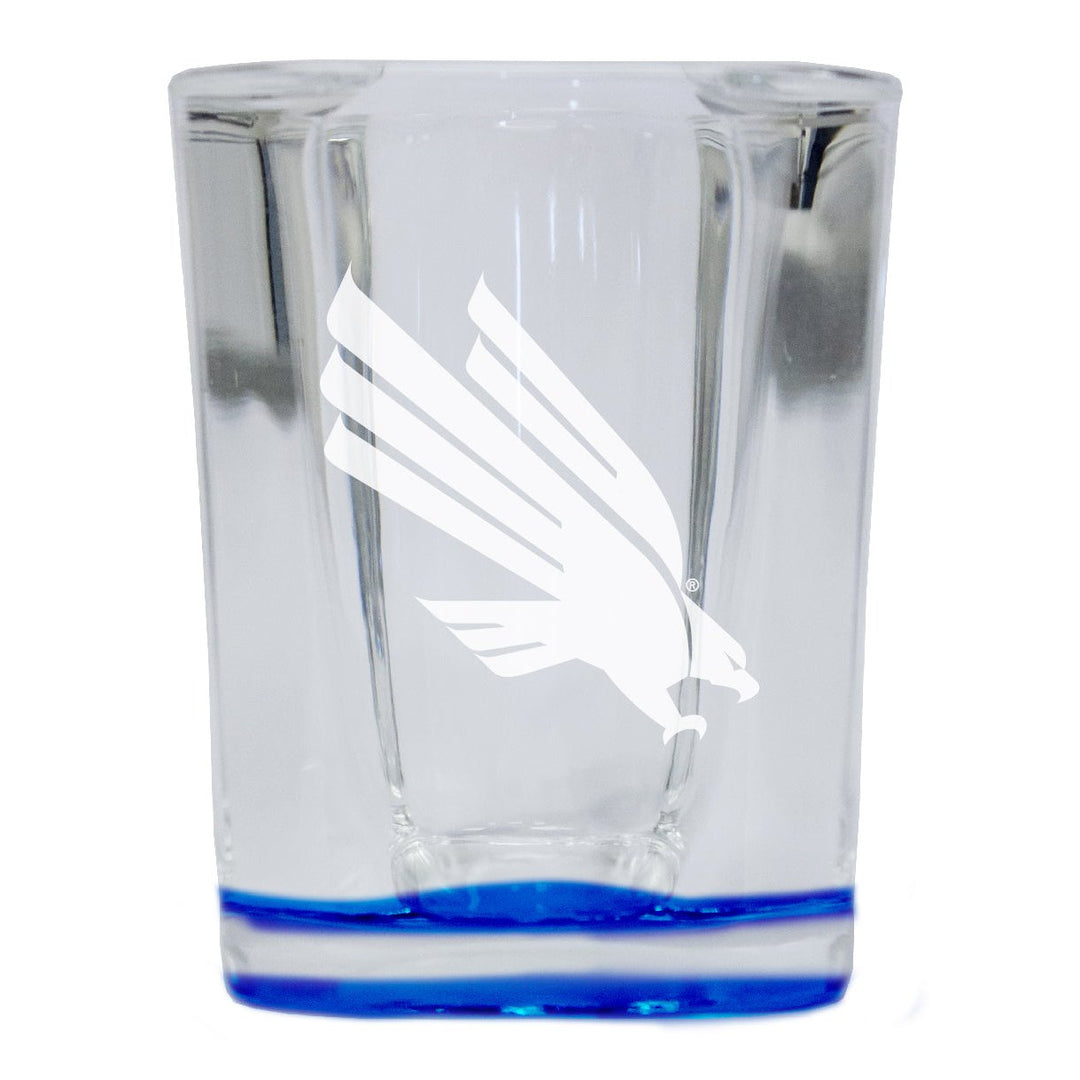 North Texas 2 Ounce Engraved Shot Glass Square Officially Licensed Collegiate Product Image 1