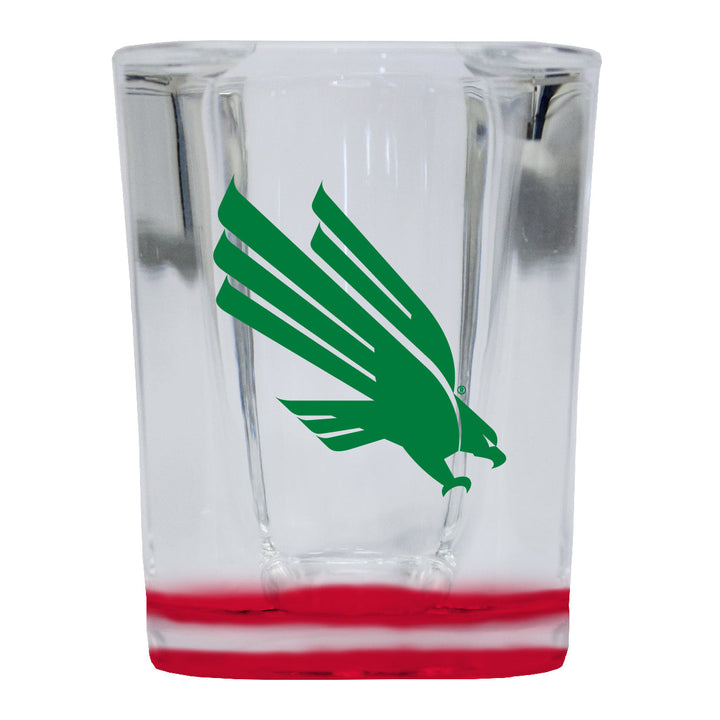 North Texas 2 Ounce Shot Glass Square Officially Licensed Collegiate Product Image 1