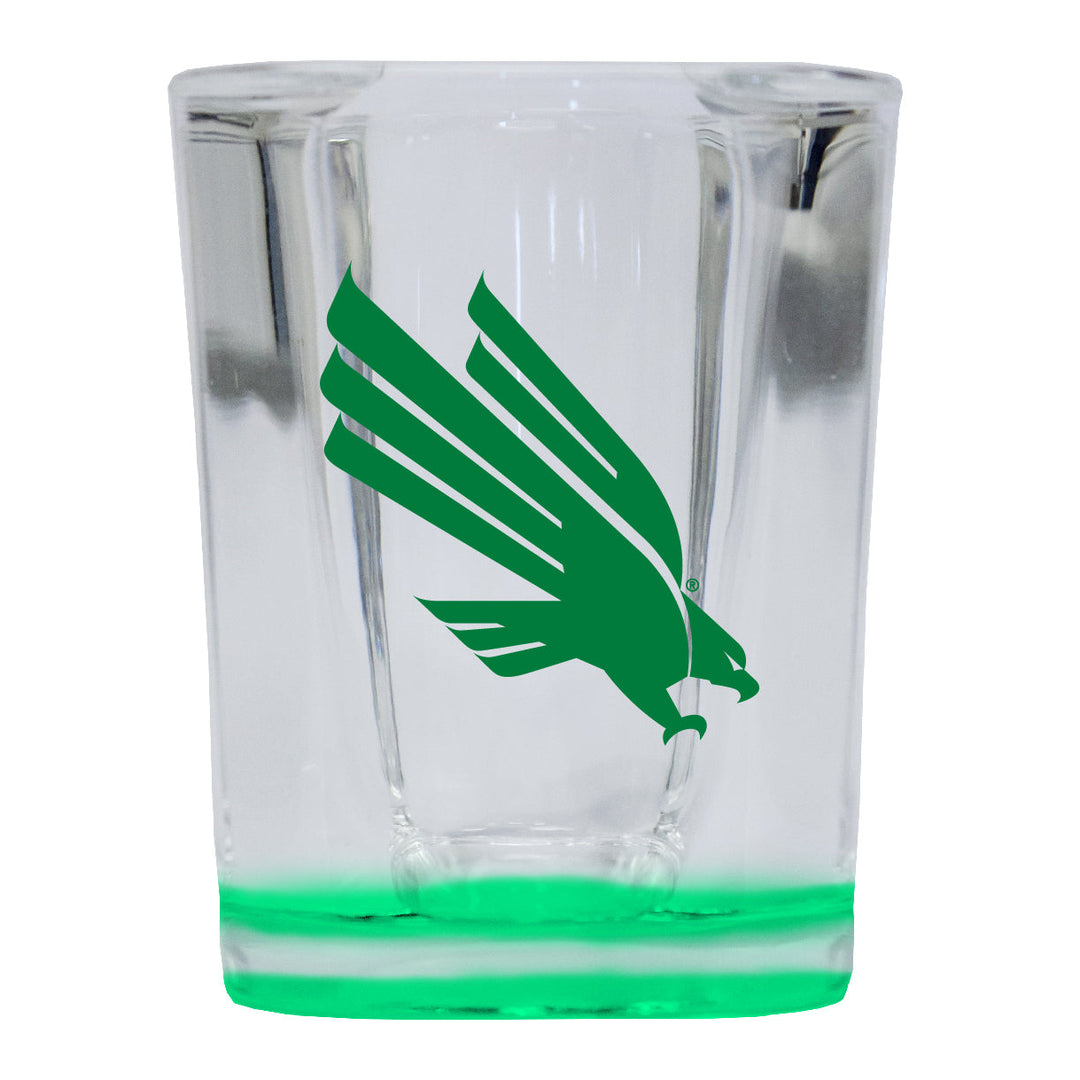 North Texas 2 Ounce Shot Glass Square Officially Licensed Collegiate Product Image 3